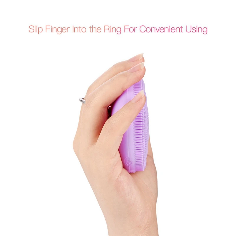 Usb Силиконовое очищающее средство для лица для мытья лица Массажер щетка для рук кольцо водонепроницаемый зарядный Очищающий Инструмент лицевой уход за кожей
