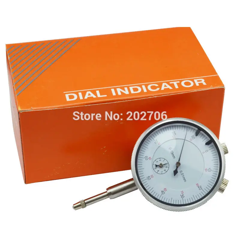 

Precision 0.01mm Dial Indicator Gauge 0-10mm Meter Precise 0.01mm Resolution Indicator Gauge mesure instrument Tool dial gauge