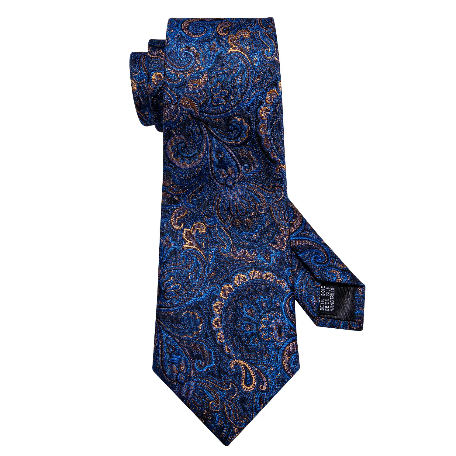 Barry. Wang дизайнерские золотые Цветочные мужские галстуки 8,5 см широкий шелковый галстук Hanky Box набор подарков для мужчин Свадебный Жених Бизнес Галстук LS-5155