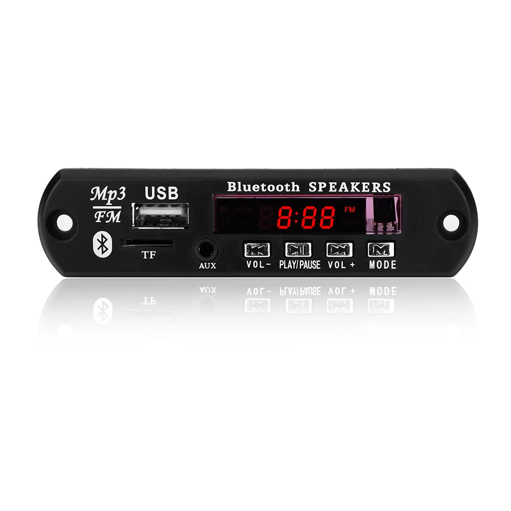 

Car Bluetooth MP3 WMA WAV Decoder Board with FM Radio Audio Module TF Card USB Remote Controller