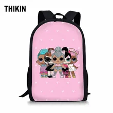 THIKIN Cartoon Doll Print Cute Schoolbag Five Girls Pattern Book Bag Teenagers Lovely School Backpack Custom Child Mochila THIKIN Cartoon Doll Print Cute Schoolbag Five Girls Pattern Book Bag Teenagers Lovely School Backpack Custom Child Mochila