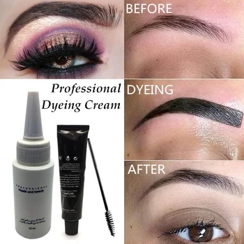 

1 Set Eyelash Eyebrow Dye Eyebrow Enhancers Mascara Cream for Eye Brow Makeup Eyelash Enhancer Cosmetic 3 Colors