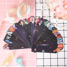 30 шт./кор. маленький Галактическое пространство Звездное закладки Детская школьная Marcapaginas Закладка для книги подарок расходные материалы