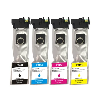 

Compatible Ink Cartridge Replacement for EPSON T9441 Compatible with Epson WORKFORCE WF-C5210DW/WF-C5290D (1B+1C+1M+1Y) 4 Pack