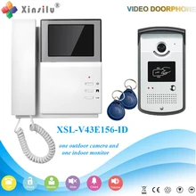 Xinsilu V43E156-ID Timbre Cámara Con Monitor de Interior De Teléfono De La Puerta Espectador de La Puerta Bell Video Foto grabadora de Voz Desbloquear El Envío Libre