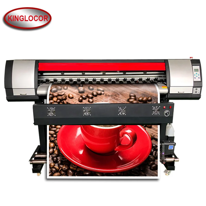 

1.8m eco solvent printer 6ft banner digital printing machine CMYK 180cm eco solvent wide format printer 1440 dpi