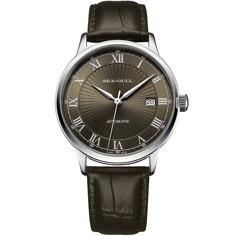 Автоматические Мужские часы с римскими цифрами и Чайкой ST21