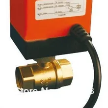 DN20 3/" CWX моторизованный шаровой клапан, CR02 AC220