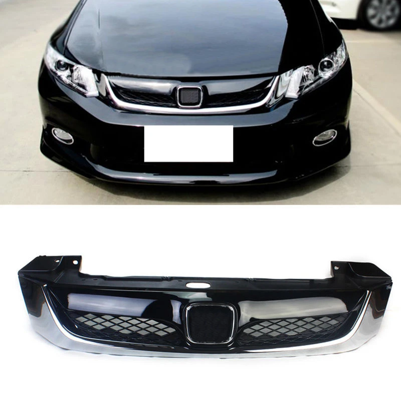 Front Hood Grill Modulo Style For 12 15 Honda Civic 4dr Sedan Mesh Sport Front Grill Honda Civic Sport Mesh Grillegrill Front Aliexpress