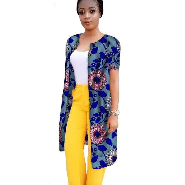 New Design African Print Women Long Trench Coats Women Fashion Coats ...