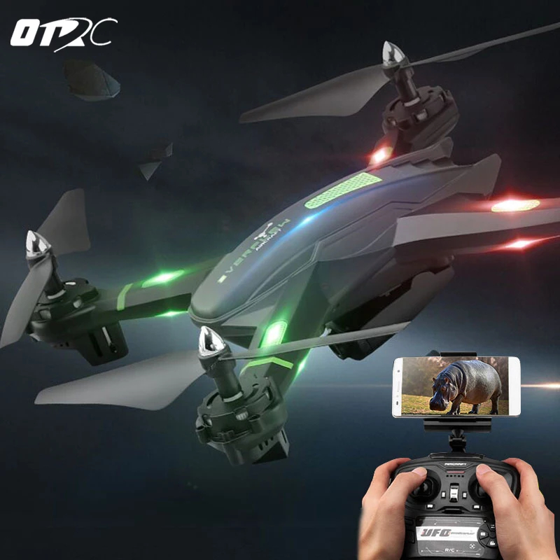 OTRC S5 супер Дроны с камерой FPV wifi 2MP rc Квадрокоптер для селфи, Дрон с дистанционным управлением com вертолет гоночная игрушка