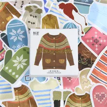 45 Pcs lot Fashion Clothes Shoes Mini Paper Toys Sticker Decoration Diy Ablum Diary Scrapbooking Label