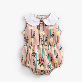 

Baby girl clothes Summer for toddlers Infant Jumpsuit 2018 new tiny cottons baby girl bodysuits twin baby clothing