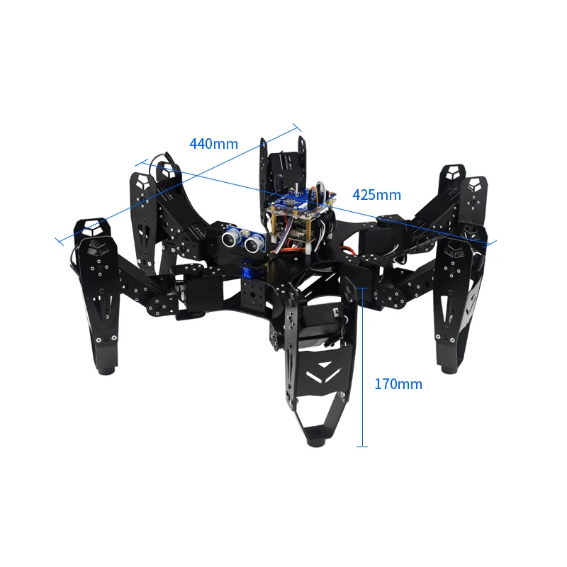 CR 6 Hexapod Robtics ногий робот паук с 20 канальным контроллером сервопривода Arduino deldevelop