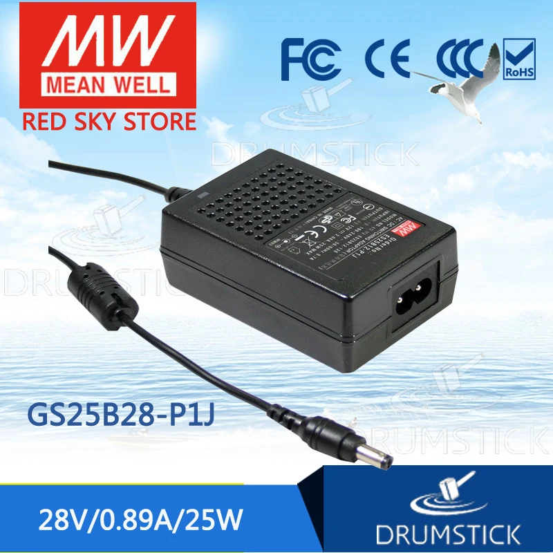 Процветание означает хорошо GS25B28 P1J 28V 0.89A meanwell GS25B 25W AC DC промышленный