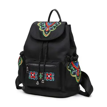 

newhotstacy bag 111416 women new fashion vintage embroidery backpack double shoulder bag