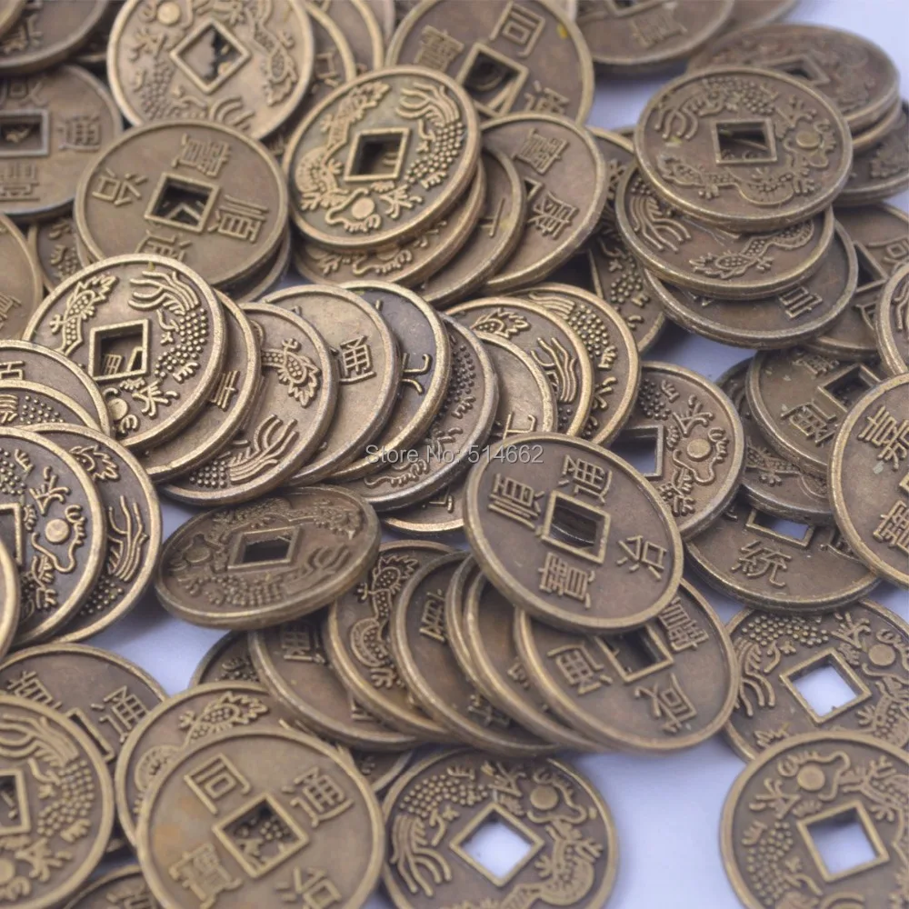 Китайские Фортуны 20 шт. фэн шуй Dragon I Ching Coin Y1049|coin free|coin doorcoin |