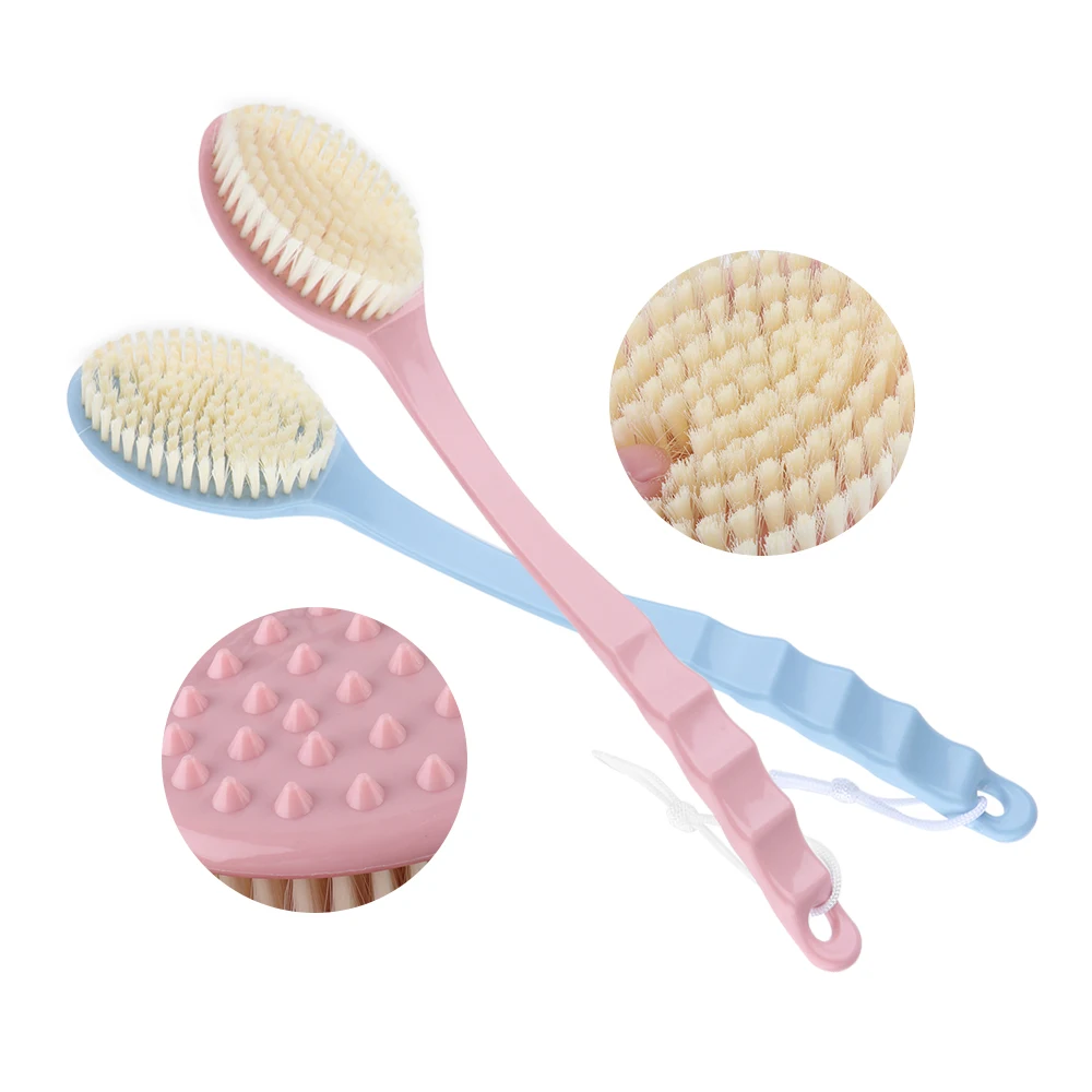 1PC Body Scrubber Cleaning Shower Brush Long Handle Bathroom Shower