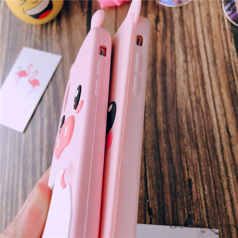 Для iphone 8 6 6S 7 Plus чехол 3D милый мультяшный Мягкий силиконовый для телефона 6X5 5S Fundas