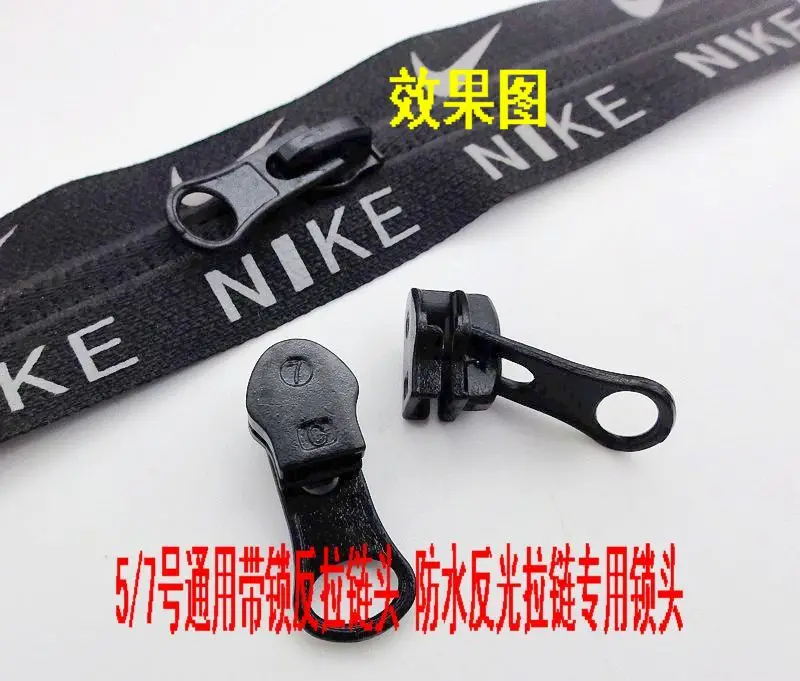 NEW 5# 4pcs zipper head sliders for waterproof conceal nylon zipper repair FIX diy a use for bags garment accessories