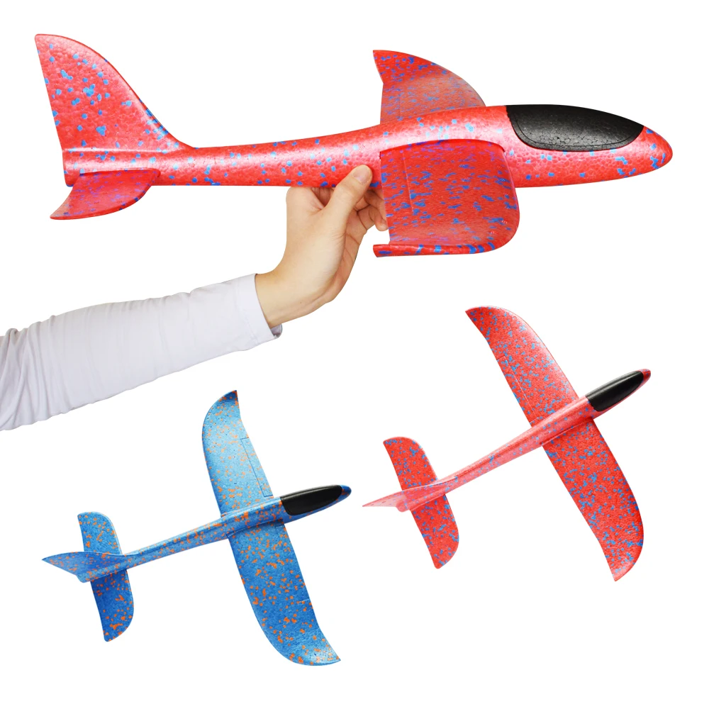 

48cm Newest Hand Launch Throwing Glider Aircraft Inertial Foam Plastic Flying Airplane Model Toys Outdoor Funny Sports Toy