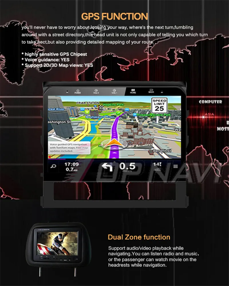 car headunit toyota android For Toyota Land Cruiser 2016