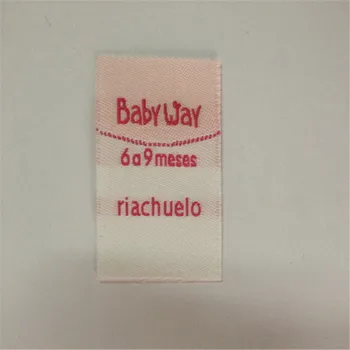 

Custom 2.8*5cm High Density Woven Labels Garment Label For kids Wearing