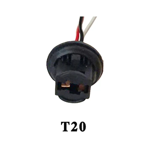 Керамический разъем Viecar для H1/H3/H4/H7/H8/H11/HB3 9005/HB4 9006/BA15S/BAU15S/T10/T20 LEDBulb разъем кабеля автомобильной лампы - Название цвета: T20 7440 7443