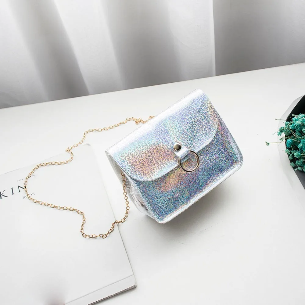 

Fashion Women Colorful Sequins Bags Brand Designer Shoulder Bags Female Shopping Clutch Handbag Long Chain Women Crossbody Bag