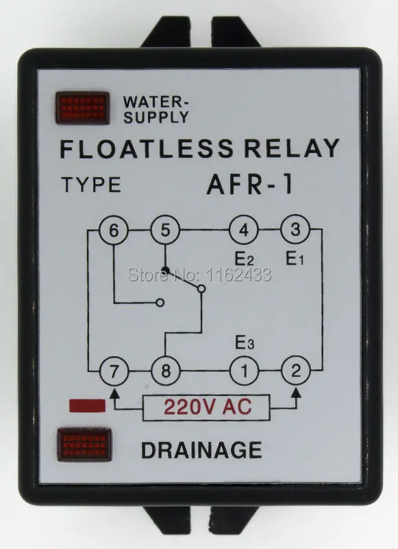 AFR-1 переменный ток 220 в плавное реле уровня/переключатель с гнездом в переменного тока