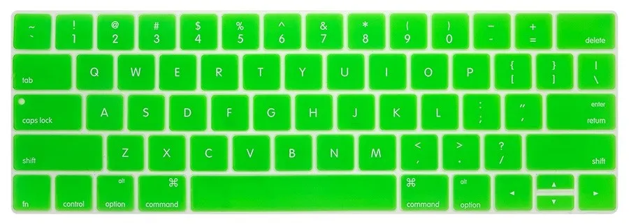 RYGOU одноцветное цвета нам макет английский силиконовый чехол для клавиатуры кожи для 2016 MacBook Pro retina 13 "15" с Touch ID и TouchBar