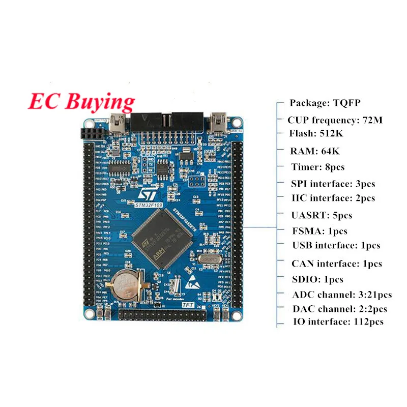 STM32F103ZET6 STM32 Cortex-M3 макетная плата основная плата микроконтроллер эксперимент 72 МГц/512 kflash/64kram