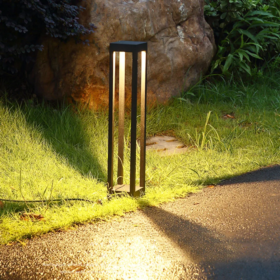 

BEIAIDI 10W Outdoor Garden Post Lawn Light Waterproof Led Landscape Lawn Lamp Villa Park Gateway Fence Courtyard Pillar Light