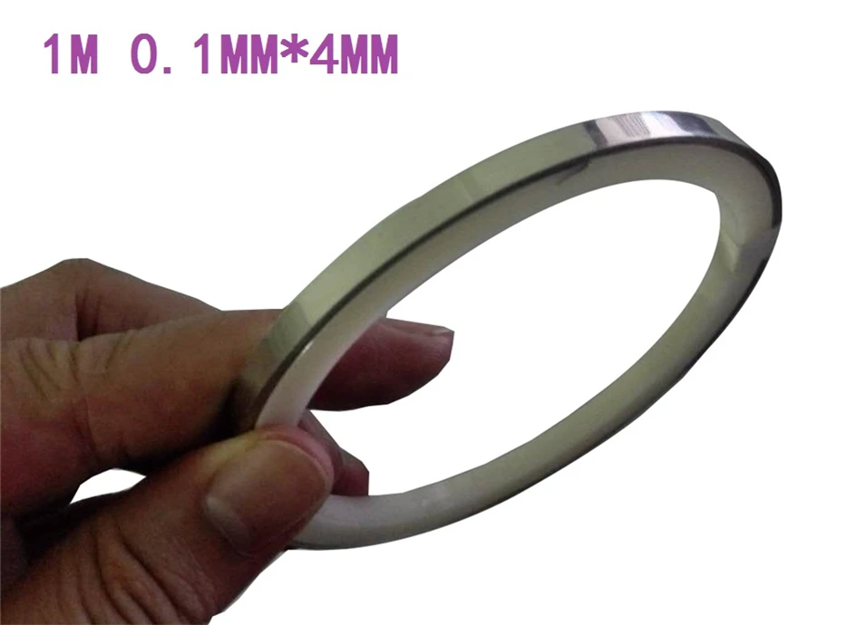 10 M 18650 Batterie Li-Ion Nickel Feuille Acier Plaqué Ceinture Bande de cellule de soudage par points