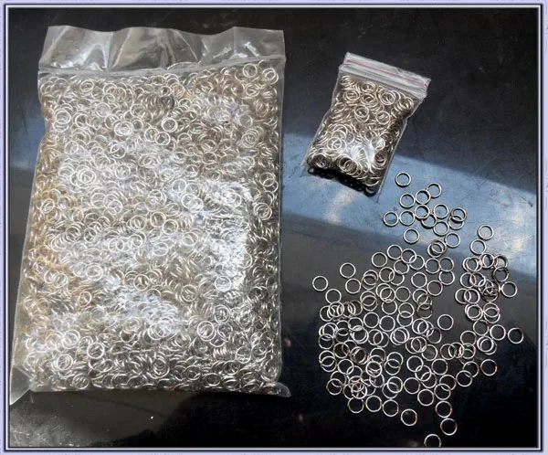 

small pack, 100pcs, sliver color Open Jump Rings, Findings