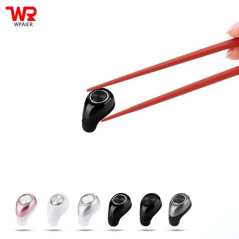 

WPAIER mini11 Wireless Bluetooth headphone Super Mini headset Outdoor sports single ear Bluetooth earphone V4.1 Universal type