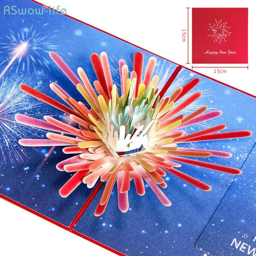 

Creative 3D Greeting Card Holiday Greeting Handmade Card New Year's Day Greeting Card