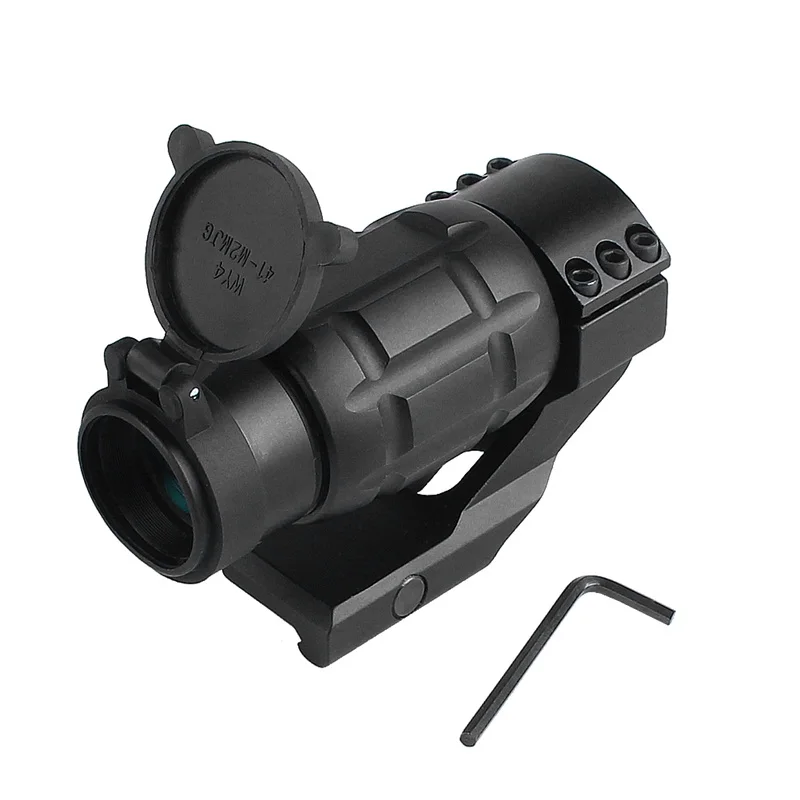 Tactical 3x25MM Magnifier Riflescope Optics Rifle Scope fit 20MM Rail w Protect Cover for Airsoft Hunting (5)