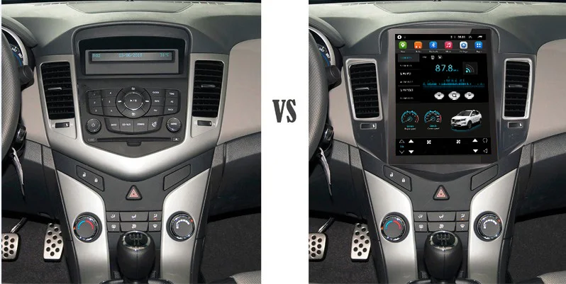 Top 64GB Car Android Multimedia Player radio for Chevrolet Cruze 2006-2014 GPS Navigation Vertical screen 2 1