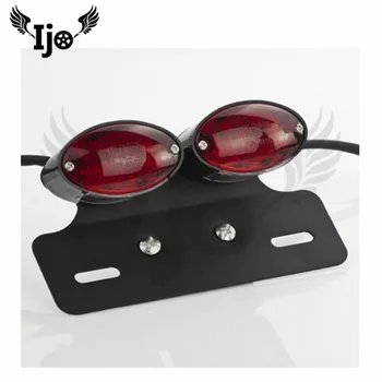 

red LED lighting double lens moto indicator blinker for harley Davidson sportster motorbike brake light motorcycle tail light