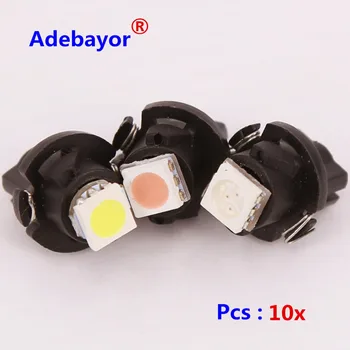 

30 x Car air LED Dashboard Bulb T5 v1 t5 v2 5050 1SMD 12MM parking T6.5 instrument panel lights lamps auto lamp Adebayor led