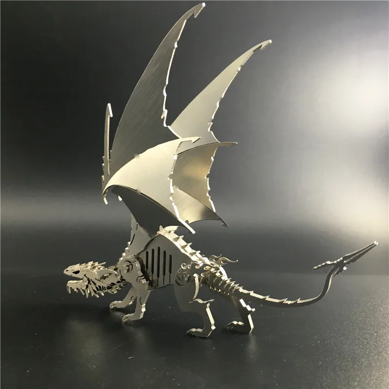 Креативная 3D модель съемный Мороз Wyrm динозавры готового продукта без сборки Игрушка коллекция домашнего интерьера украшения ремесла