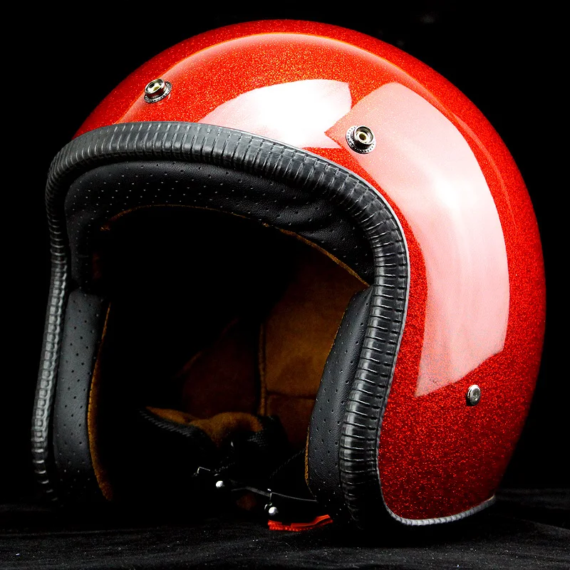 Кафе гонщик capacete каско винтажный мотоциклетный шлем в стиле ретро подходит открытый шлем Ностальгический тяжелый мотоциклетный шлем