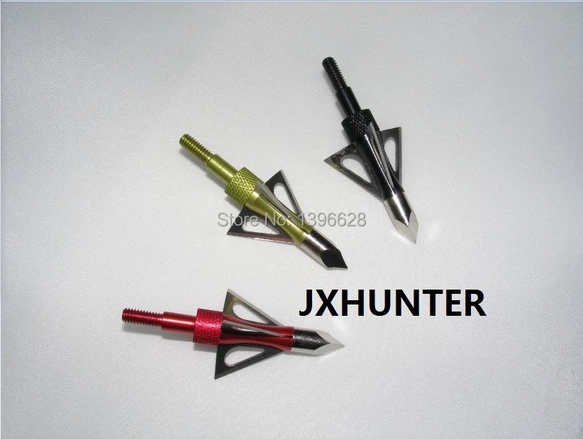 50PK crossbow arrow head broadhead 100 grain 3 blades for hunting