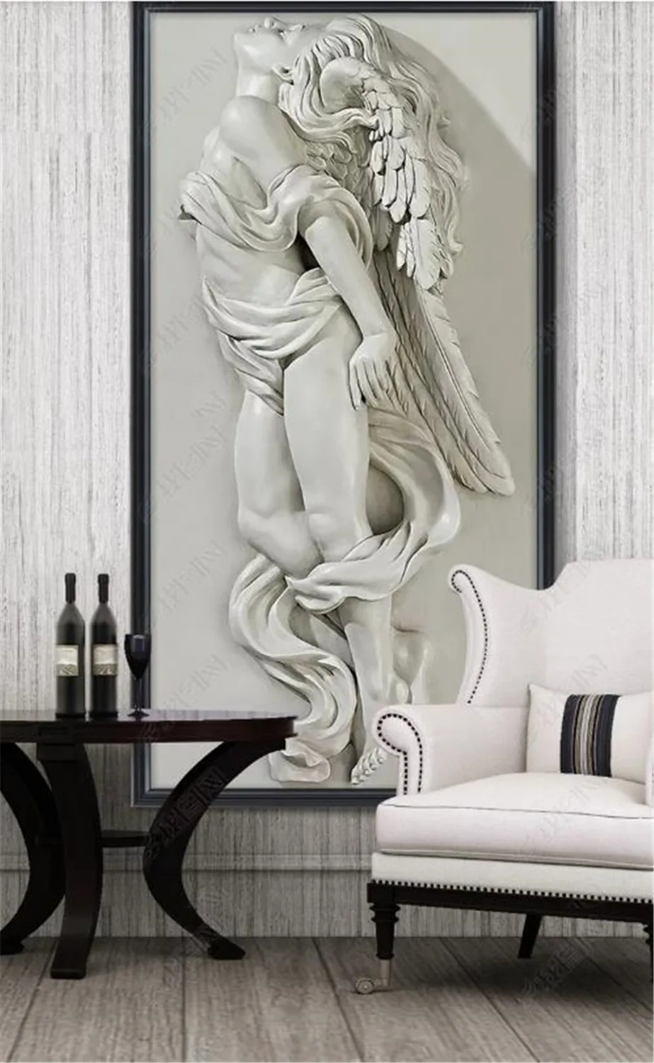 3D обои на заказ 3D трехмерное тиснение красота Ангел крыльцо фон украшение стены Настенные обои