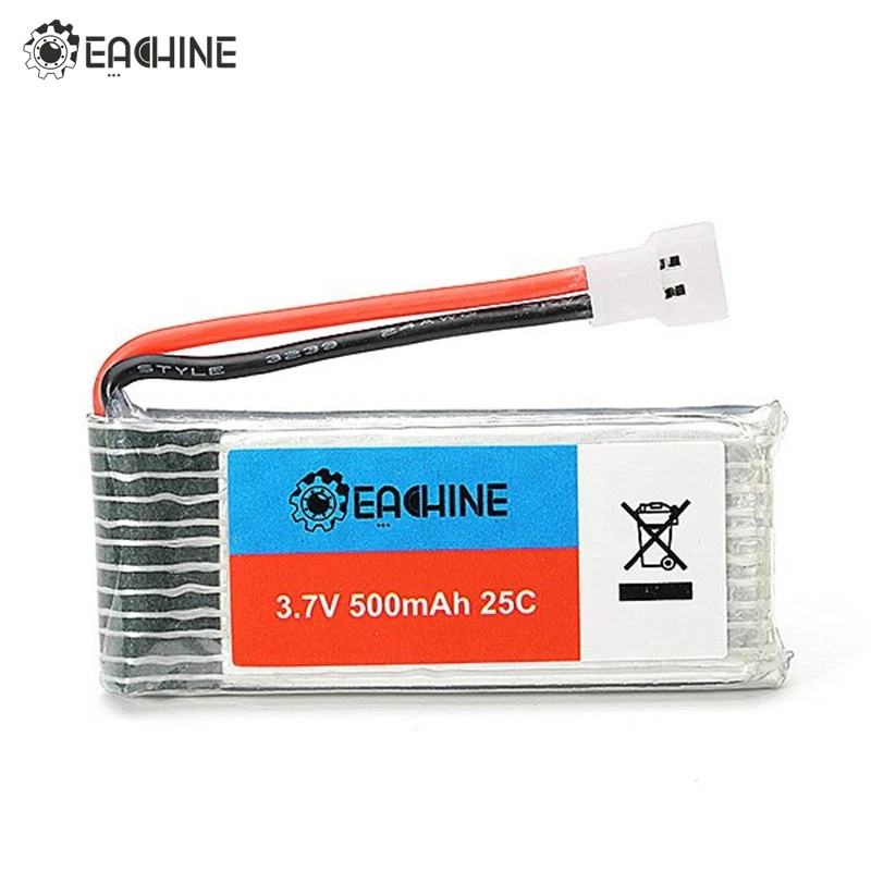 Оригинальный Eachine 3 7 в 500 мач 25C Lipo аккумулятор для Hubsan H107 H6 JXD RC Mini Quadcopter Drone