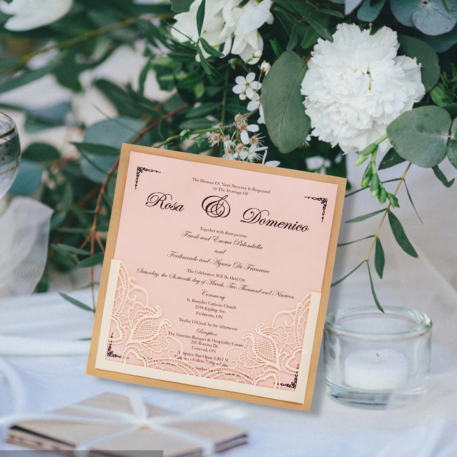 European Wedding Invitation Card Name Paper Place Cards Guest Table Card for Wedding Party