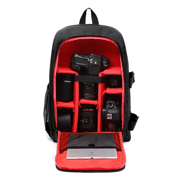 

Professional Waterproof Photography Camera Bags Female Men's Computer bag 15-inch Backpack W/Rain Cover for Canon Nikon Sony