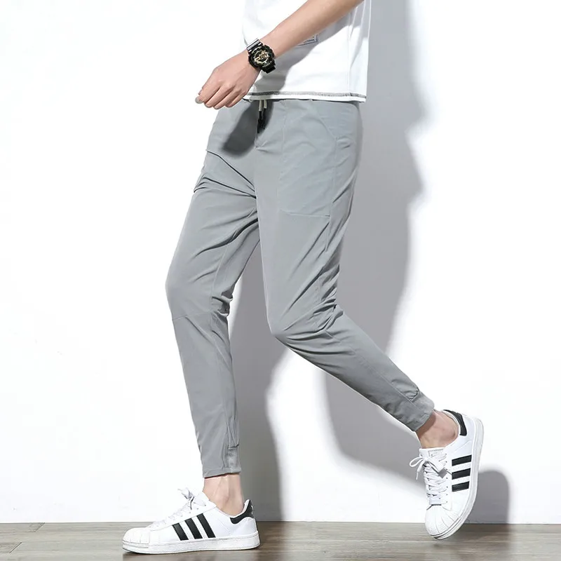 

2019 Mens Joggers Pencil Harem Pants Men Fashion Male Brand Clothing Casual Pants Comfortable Cotton Slim Trousers Elastic M-5XL