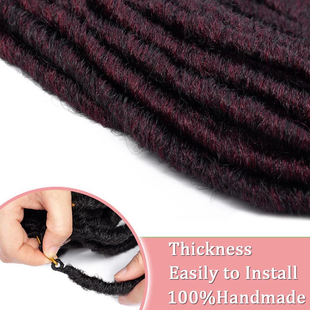 Мягкие Faux locs Curly синтетические косички для наращивания волос наращивание крючком